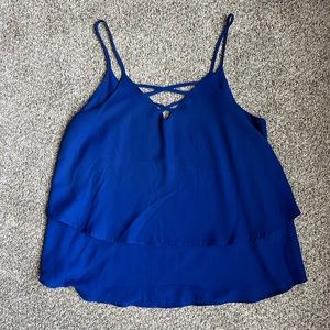 Royal blue women’s tank top